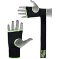 thumbnail image 2 of RDX Boxing Inner Gloves, Kickboxing, Muay Thai, Sparring - Unisex, S, Green, 2 of 9