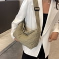 thumbnail image 4 of Bolsos Mujer Lona Hombro Sólido Bandolera Bandolera Cremallera Bolso Verde, 4 of 8