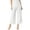 White Denim, variant on Women's Gloria Vanderbilt x Christian Siriano Patch-Pocket Wide-Leg Jeans White 16