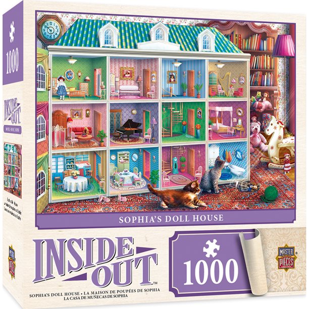 Inside Out Sophia's Dollhouse 1000 Piece Jigsaw Puzzle