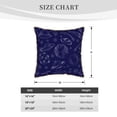 thumbnail image 4 of YFYANG Square Velvet Decorative Throw Pillow, 20"x20" Space Rocket Planet Doodle Pattern Sofa Bed Cushion Pillows, 4 of 7