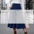thumbnail image 4 of Ihhxva Women's Corduroy Midi Skirt, High Waist Pleated A-Line Skirt with Elastic Waist and Side Pockets for Casual Wear S - 3XL, 4 of 9