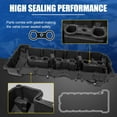thumbnail image 5 of Full Aluminum Engine Valve Cover for BMW N52 E70 E82 E90 E91 328i 528i 128i X3 X5 Z4 (Black), 5 of 8