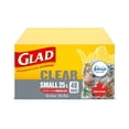 thumbnail image 1 of Glad® Easy-Tie® Clear Kitchen Catchers® Garbage Bags- Small, 1 of 4