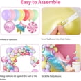 thumbnail image 2 of SPECOOL Sweet Candy Birthday Party Decorations Candyland Rainbow Colorful Balloon Garland Arch Kit with Windmill Lollipop Foil Balloon for Kids Boys Girls Birthday Baby Shower Party Supplies, 2 of 7