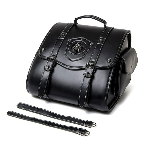 Motorcycle Tool Bag Retro Style Saddlebag Universal Waterproof Leather Side Bag Pouch Travel Luggage Bag Over Saddlebag