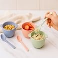 thumbnail image 4 of Domore set de 10 bowls paja de trigo 200 ml ecologicos rosa cocina reutilizable, 4 of 5