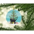 thumbnail image 2 of Malayan #2 Cat Merry Christmas Ceramic Ornament 2.8 in x 2.8 in, 2 of 3