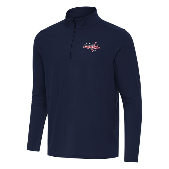 Men's Antigua Navy Washington Capitals Intent Quarter-Zip Top