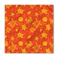 thumbnail image 1 of Orange Bandana, Yellow Turtles Crabs, Unisex Head and Neck Tie, by Ambesonne, 1 of 2