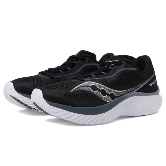 Saucony Women's Kinvara 15 Sneaker, Black/White, 11