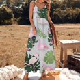 thumbnail image 2 of Flamingo Pattern Sleeveless Dress Woman Fashion Long Dresses Women's Summer Suit Dress Summer 2025 Women, 2 of 7