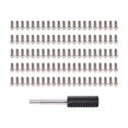 thumbnail image 1 of Vogacara 100 piezas M2 M3 tornillos de anillo de escala de acero tornillos M2 M3 para llantas de 1,9 2,2 pulgadas hechas de grado 12,9 Kits de construcción modelo Plata M3 8mm, 1 of 6
