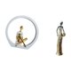 thumbnail image 5 of Estatua de niña, figura de resina, escultura de dama tribal, decoración de escritorio, pieza de arte para regalar, decoración del hogar, ofic, 5 of 8