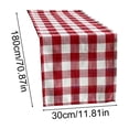 thumbnail image 3 of Checkered Cotton Linen Table Runner Farmhouse Style Dining Table Decor for Indoor Outdoor Use, 3 of 6