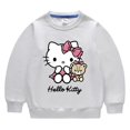 thumbnail image 5 of Hello Kitty ropa para niños estampado de dibujos animados niñas dulce cuello redondo manga larga Sudadera con capucha suéter bebé estudiante Casual Top de algodón, 5 of 5