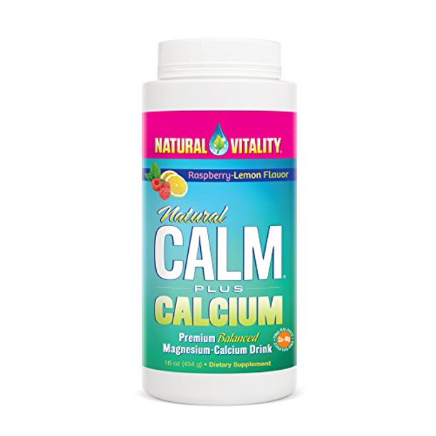 Natural Vitality Natural Calm Plus Calcium Magnesium Anti Stress, Organic, Raspbery Lemon, 16 oz