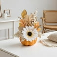 thumbnail image 4 of Harvest Berry Pumpkin Decor - Plastic Farmhouse Centerpiece Thanksgiving Tabletop Decoration Fall Shelf Display Seasonal Gift Accent(A), 4 of 8