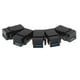 thumbnail image 4 of Paquete de 5 conectores Jack USB 3.0 Yotijar con conector USB C tipo de Salida de Placa de pared negro, 4 of 10