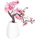 thumbnail image 3 of Flor de ciruela artificial Fliga de ciruela falsa en la maceta decorativa artificial en macetas bonsai, 3 of 5