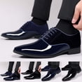 thumbnail image 5 of YUEHUA Men's Oxfords Pointed Toe Lace Ups Shoes Supple Full-Grain Leather for Men, 5 of 10