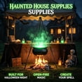 thumbnail image 3 of Halloween Decorations Outdoor,Large Witches Cauldron on Tripod with Light | Black Plastic Bowl Halloween Party Decoration Candy Bucket Decoration for Home Decor Porch Indoor, 3 of 12
