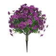 thumbnail image 2 of Estaca de flores violetas falsas realistas para césped, decorativas, creativas y artificiales. Estilo a, 2 of 9