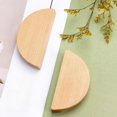thumbnail image 6 of Gamvdout Furniture Handles 2Pcs Beech Wood Drawer Handles Semi Circular Wooden Cabinet Wardrobe Door Children'S Room Solid Wood Handles 32Mm, 6 of 6