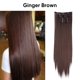 thumbnail image 1 of Nvzi Extensiones de cabello largo de 55 cm/22 pulgadas, color marrón jengibre - 1 pieza. Extensiones de cabello de fibra mate resistentes al calor, ideales para realzar el peinado femenino., 1 of 5