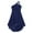 Navy Blue, variant on YONGHS Kids Girls One Shoulder Formal Gown High Low Hem Evening Dress Purple 12