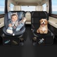 thumbnail image 3 of Mistaha Waterproof Car Seat Protector with Storage Pockets - Premium Leather Edge, Slip-Resistant Design - Black Line Variant, 3 of 6
