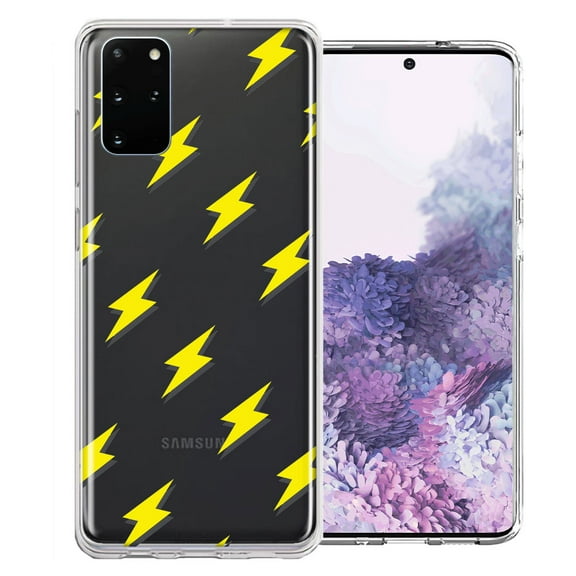 MUNDAZE for Samsung Galaxy S20 Electric Lightning Bolts Design Double Layer Phone Case Cover