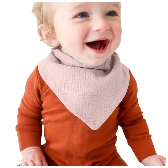 Zanarzt Muslin Burp Cloths Muslin Baby Bibs Baby Bandana Drool Bib for Drooling and Teething Cotton Soft Absorbent for Girls Boys Khaki