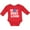 Red, variant on Inktastic my 1st hockey season Boys Long Sleeve Baby Bodysuit