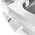 thumbnail image 1 of Bidet à Double Buse Ultra Mince - Pression d'Eau Froide Réglable, Acier Inoxydable, Amélioration de l'Hygiène, Bidet Non Électrique, (Blanc), 1 of 8