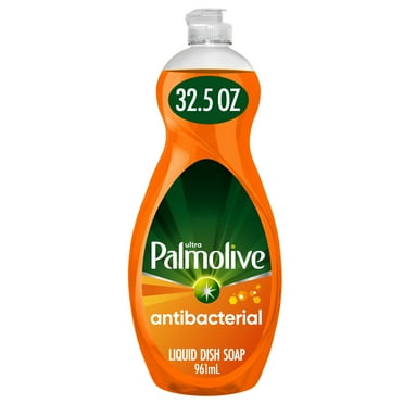 Palmolive Ultra Concentrated Antibacterial Liquid Dish Soap, Orange Scent, 32.5 Fluid Ounce Bottle