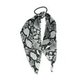 thumbnail image 4 of Unique Bargains 1 Pc Snake Pattern Triangle Ribbon Hair Elastic Band Black, 4 of 5