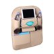 thumbnail image 2 of Bolsa Trasera Para Asiento Coche, Bolsa Trasera Para Silla De Coche Con Múltiples Bolsillos, Protector De Ahorro De Espacio, Organizador De Respaldo Asiento Cuero PU Para Vasos Agua, Pañue(Beige), 2 of 12