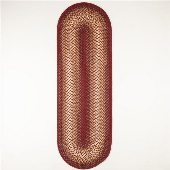 Rhody Rug TR42R024X072 2 x 6 ft. Twin River Runner Rug, Red & Multi Color