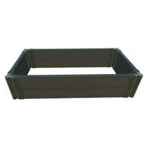 WEATHERED WOOD 2" TOOL FREE (2ft): 2 X 4 X 11' GARDEN RAISED BED