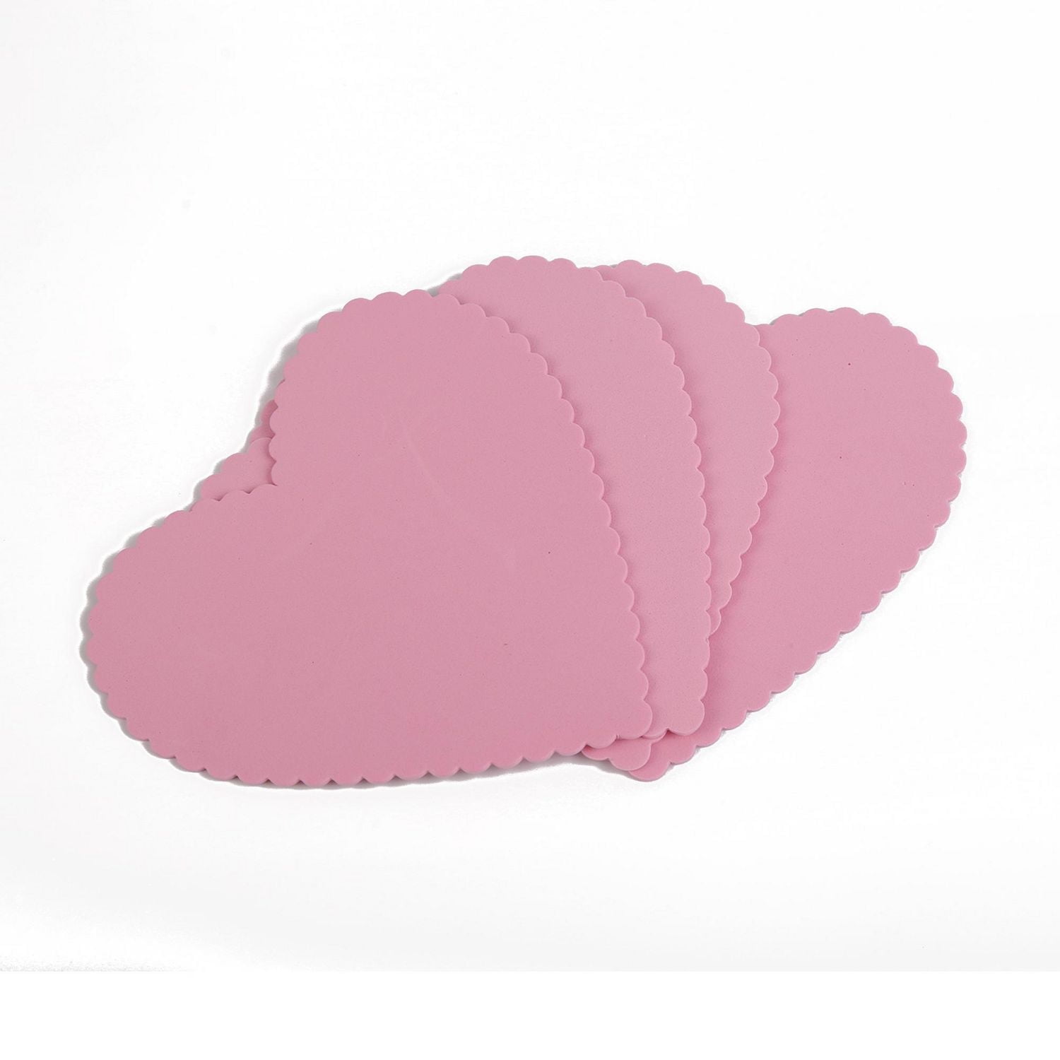 10 FOAM HEARTS PINK