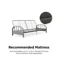 DHP Aiden Futon Frame, Silver