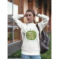 thumbnail image 2 of An Appe Per Day Quote Sweatshirt Women -Image by Shutterstock, Female Medium, 2 of 4
