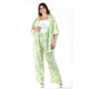 thumbnail image 5 of Conjunto plizado Roman Fashion Tallas Extras 14312 Verde flor 38, 5 of 7