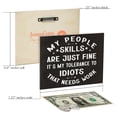 thumbnail image 4 of JennyGems Mom Gifts, My People Skills Are Fine My Tolerance To Idiots Needs Work Wooden Sign, Funny Gifts for Mom, Funny Signs, 7.25 x 6 Wall Decor, Black, Made in USA, 4 of 9