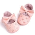 thumbnail image 4 of SDJMa Baby Girl Bowknot Leater Shoes Anti-slip Soft Sole Toddler, 4 of 9