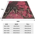 thumbnail image 5 of Janet Music Jacksson Flannel Blanket Air Conditioning Blanket Nap Blanket Sofa Throw Blanket Throw Blankets 50"X40", 5 of 6