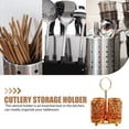 thumbnail image 3 of GETAJGHSD Golden Metal Cutlery Organizer Upright Holder for Tableware Storage and Kitchen Drawer Organization, 3 of 6