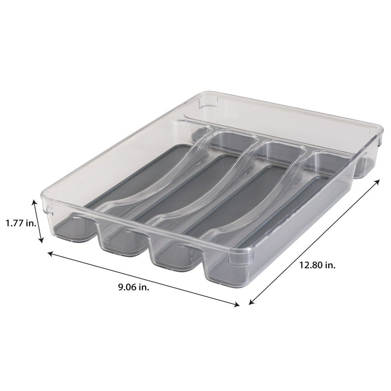 Rectangle Drawer Divider Tray Compartments Cutlery Container Spoon Fork Separati
