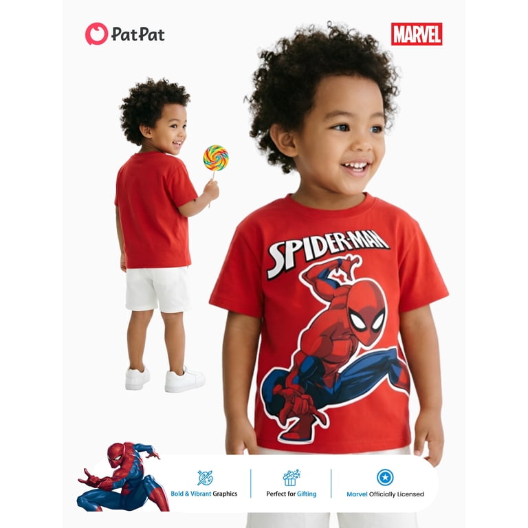 Marvel Spider-Man Boys Short Sleeve Graphic Tee photo 4